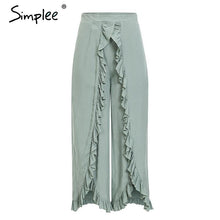 Load image into Gallery viewer, Capri High Waist Baggy Wide Leg Trousers
