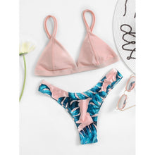 Load image into Gallery viewer, Miami Jungle Print Triangle Bikini Set
