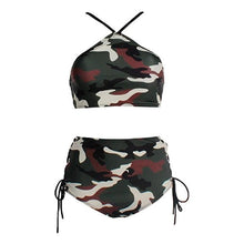 Load image into Gallery viewer, Camouflage 2 Piece Bikini Set
