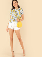 Load image into Gallery viewer, Pineapple Print Tee
