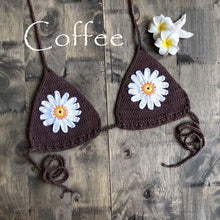 Load image into Gallery viewer, Handmade Crochet Flower Micro Bikini
