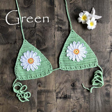 Load image into Gallery viewer, Handmade Crochet Flower Micro Bikini
