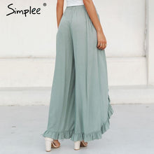 Load image into Gallery viewer, Capri High Waist Baggy Wide Leg Trousers
