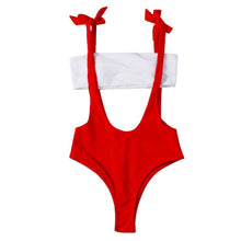 Load image into Gallery viewer, Sling One-Piece Bow Swimsuit
