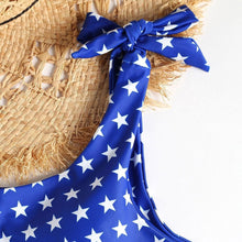 Load image into Gallery viewer, American Flag Thong Bikini Set
