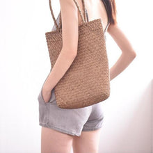 Load image into Gallery viewer, Fashion Designer Wicker Rattan Shoulder Bag
