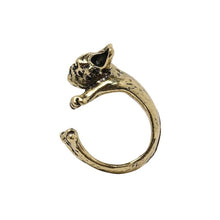 Load image into Gallery viewer, Gold Bulldog Ring
