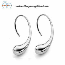 Load image into Gallery viewer, 925 Sterling Silver Women Ear Stud/ TearDrop Earrings
