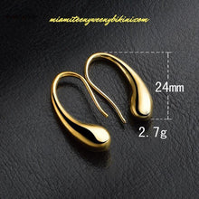 Load image into Gallery viewer, 925 Sterling Silver Women Ear Stud/ TearDrop Earrings

