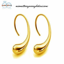 Load image into Gallery viewer, 925 Sterling Silver Women Ear Stud/ TearDrop Earrings
