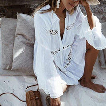 Load image into Gallery viewer, Bikini Cover Up Lace Beach Dress
