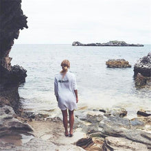 Load image into Gallery viewer, MERMAID Embroidery Robe Beach Cover Up
