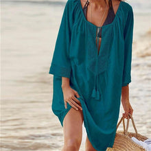 Load image into Gallery viewer, Cotton Tunic Beach Cover Up
